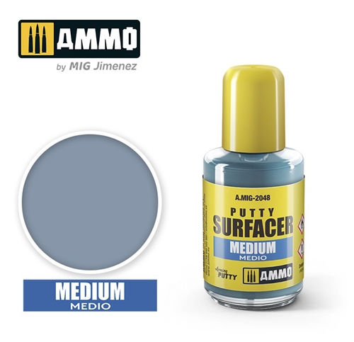 AMMO of Mig Jimenez A.MIG 2048 Spachtelmasse – Mittel, 30 ml